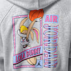 Dámská zkrácená mikina Jordan Brooklyn Space Jam Fleece s kapucí a zipem po celé délce