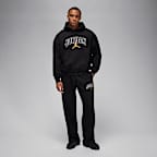 Jordan Brooklyn Fleece oversized broek met open zoom voor heren