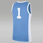 Jersey de básquetbol universitario de marca Jordan para hombre North Carolina Tar Heels Replica