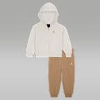 Completo in 2 pezzi con felpa con cappuccio e zip a tutta lunghezza Jordan Brooklyn Fleece – Bebè (12-24 mesi)