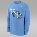 Sudadera de cuello redondo sin cierre universitaria marca Jordan para hombre North Carolina Sideline Club