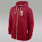 Oklahoma Sideline Standard Issue Men's Jordan Brand Dri-FIT College Full-Zip Hoodie