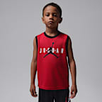 Jordan tweedelige set met jersey en shorts voor kleuters