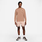 กางเกงขาสั้นผู้ชายลายข้าวหลามตัด Jordan Sport Dri-FIT