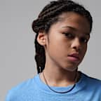 PlayeraAJ11 University Blue Retro GOAT para niños talla grande Jordan