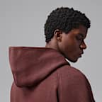 Felpa pullover oversize in fleece con cappuccio Jordan Brooklyn – Uomo