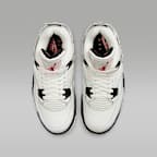 Air Jordan 4 Retro 'White Cement' Older Kids' Shoes