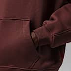 Felpa pullover oversize in fleece con cappuccio Jordan Brooklyn – Uomo