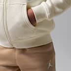 Dvoudílná souprava Jordan Brooklyn Fleece s mikinou s kapucí a zipem po celé délce pro malé děti