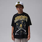 Jordan Big Kids' AJ4 Tour Yellow Retro T-Shirt