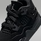 Jordan 4 Retro 'Black Cat' Baby/Toddler Shoes