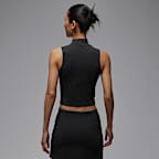 ジョーダン ブルックリン ウィメンズ モックネック ニット タンクトップ