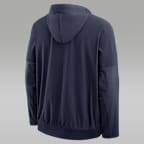 Chamarra universitaria marca Jordan con gorro de medio cierre para hombre North Carolina Sideline Anorak