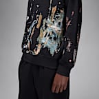 Jordan Artist Series by Jammie Holmes Fleece Crew-Neck Sweatshirt