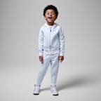 Jordan Toddler 2-Piece Blocked and Ribbed Full-Zip Set - Football Grey