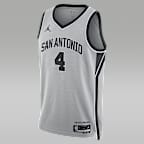 San Antonio Spurs 2025/26 Statement Edition Men's Nike Dri-FIT NBA Swingman Jersey - Flat Silver
