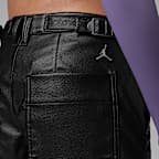 Jordan Flight Women's Faux-Leather Baggy Pants
