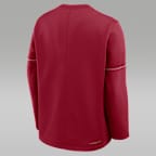 Oklahoma Sideline Coaches Men's Jordan Brand Therma-FIT College Long-Sleeve T-Shirt