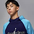 Sudadera con gorro sin cierre de tejido Fleece para niños talla grande Jordan Mountainside