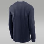 Playera de manga larga universitaria marca Jordan Dri-FIT para hombre Michigan Sideline