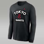 東京 読売ジャイアンツ x ジョーダン エクスクルーシブ コレクション メンズ ロングスリーブ Tシャツ