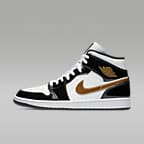 Black/White/Metallic Gold