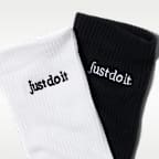 Meias de cano médio Nike Everyday Elevated (2 pares)