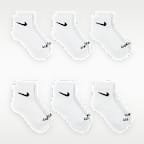 Nike Dri-FIT Performance Basics Little Kids' Quarter Socks (6 Pairs)