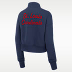 St. Louis Cardinals Phoenix Women's Nike MLB Cropped 1/4-Zip Crew