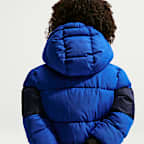 Nike Toddler Jacquard Logo Mixed Media Puffer Jacket