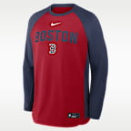 Sudadera de cuello redondo sin cierre Nike Dri-FIT para hombre Boston Red Sox Authentic Collection