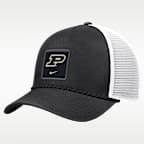 Purdue Sideline Rope Men's Nike College Trucker Adjustable Hat
