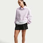 Nike Studio Fleece Medium Weight Women's Oversized Cropped Polo