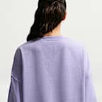 Sudadera de cuello redondo de tejido Fleece oversized para mujer Nike Sportswear Collection Essentials