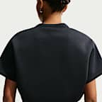 Nike Pregame Fleece Oversize-Top mit verkürztem Schnitt (Damen)