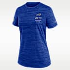 Playera Nike Dri-FIT de la NFL para mujer Buffalo Bills Sideline Velocity