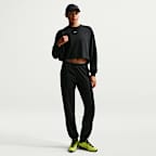 Sudadera de cuello redondo de French Terry oversized para mujer Nike Sportswear Chill Terry