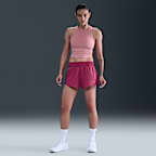 Shorts con forro de ropa interior Dri-FIT de tiro medio de 8 cm para mujer Nike One