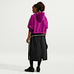 Nike Studio Fleece Medium Weight Women's Oversized Full-Zip Cropped Hoodie