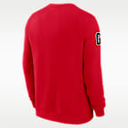 Georgia Sideline Club Men's Nike College Pullover Crew