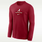 Alabama Sideline Men's Nike Dri-FIT College Long-Sleeve T-Shirt