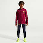 FC Barcelona Strike Nike Dri-FIT-Fußball-Trainingsanzug aus Strickmaterial für ältere Kinder