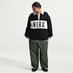 Nike Studio Fleece Medium Weight Women's Oversized Rugby Sweatshirt (Plus Size)