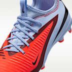 Tacos de fútbol para terrenos múltiples para niños grandes Nike Jr. Phantom 6 Low Academy