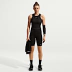 Cykelshorts Nike One med hög midja 20 cm för kvinnor