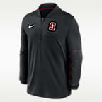 Playera universitaria Nike Dri-FIT de medio cierre para hombre Stanford Sideline