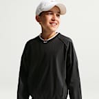 Nike Sportswear szőtt, V-nyakú, hosszú ujjú felső nagyobb gyerekeknek