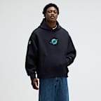 Sudadera con gorro sin cierre Nike de la NFL para hombre Miami Dolphins Rivalries Collection Oversized Tech Fleece