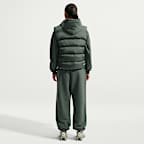Pants oversized de tiro alto con dobladillo para mujer Nike Studio Fleece Medium Weight