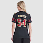 Jersey Nike de la NFL Game para mujer Fred Warner San Francisco 49ers Rivalries Collection